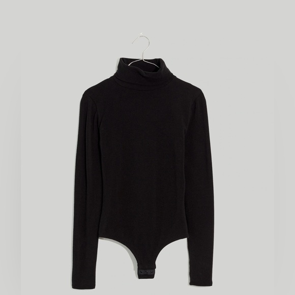 Madewell Turtleneck Long Sleeve Bodysuit Black Size Medium NWT - Picture 12 of 12